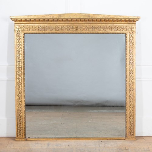 English Regency Giltwood Overmantle Mirror