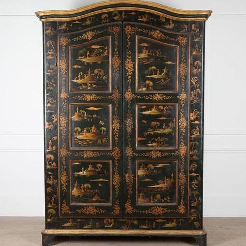 French Early 19Th Century Chinoiserie Armoire