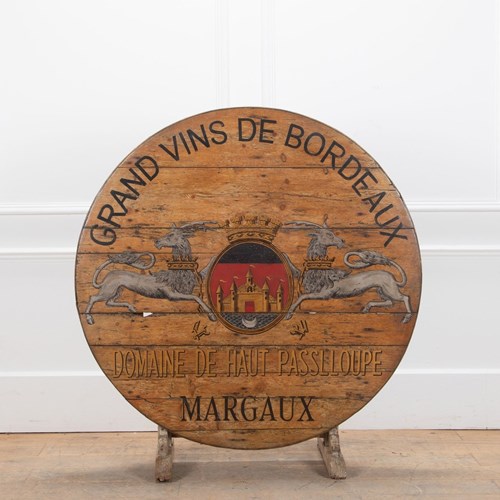 Hand Painted French Wine Tasting 'Vendange' Table