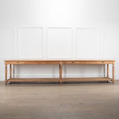Large 19Th Century French Drapers Table