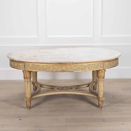 Large 19Th Century Italian Oval Centre Table