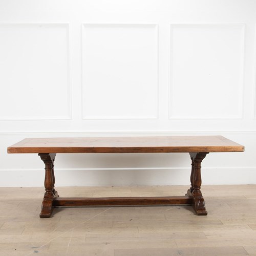 Large 20Th Century French Oak Refectory Table