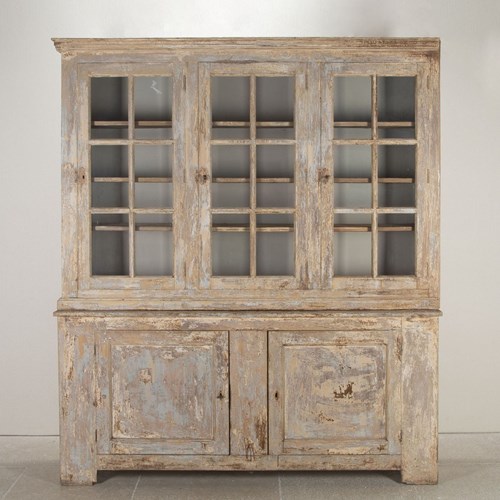 Large Early 20Th Century French Glazed Buffet A Deux Corps