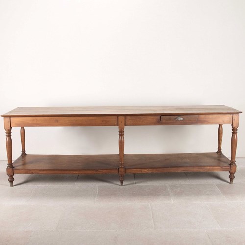 Large Late 19Th Century French Drapers Table