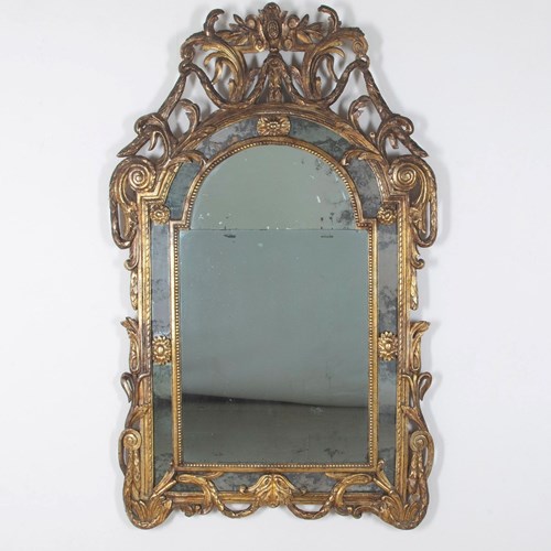 Large Louis XV Period Rococo Gilt Mirror