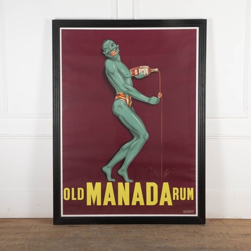 Large Original Early 20Th Century Advertising Poster