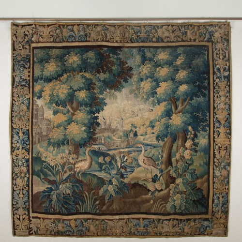 Late 17Th Century Aubusson Verdure Tapestry