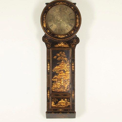 Late 18Th Century English Chinoiserie Tavern Clock