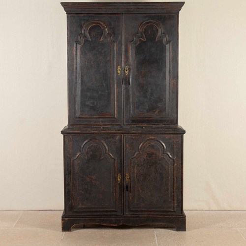 Late 18Th Century English Painted Cupboard