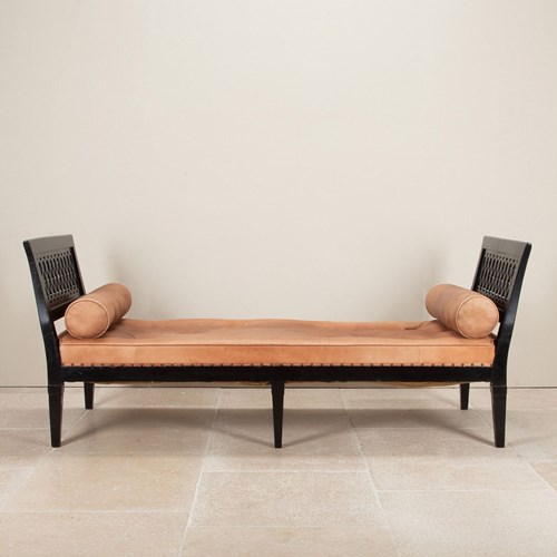 Late 18Th Century French Ebonised Daybed