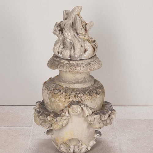 Late 18Th Century French Terracotta 'Pot Au Feu' Finial