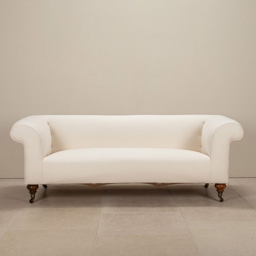 Late 19Th Century English Country House Chesterfield Sofa