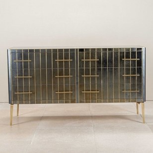 Mid-Century Italian Blue Iridescent...