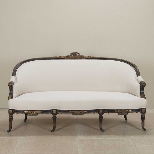 Napoleon III Period Ebonised Canape