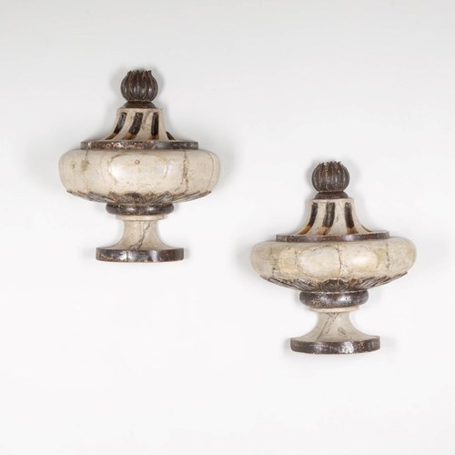 Pair Of 18Th Century Italian Baroque Style Finials