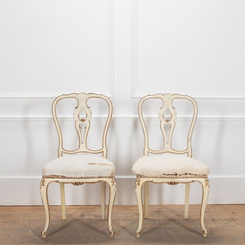 Pair Of 19Th Century Italian Side Chairs