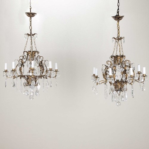 Pair Of 20Th Century French Chandeliers