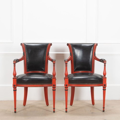 Pair Of 20Th Century Maison Jansen Chairs