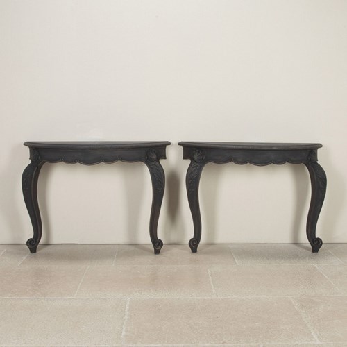 Pair Of Early 20Th Century Art Nouveau Console Tables