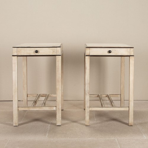 Pair Of Early 20Th Century European Painted Console Tables