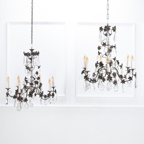 Pair Of French 19Th Century Napoleon III Chandeliers