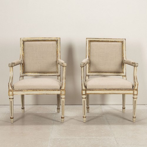 Pair Of Late 18Th Century Italian Armchairs