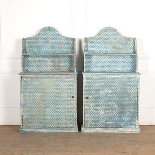 Pair Of Late 19Th Century English Painted Cabinets