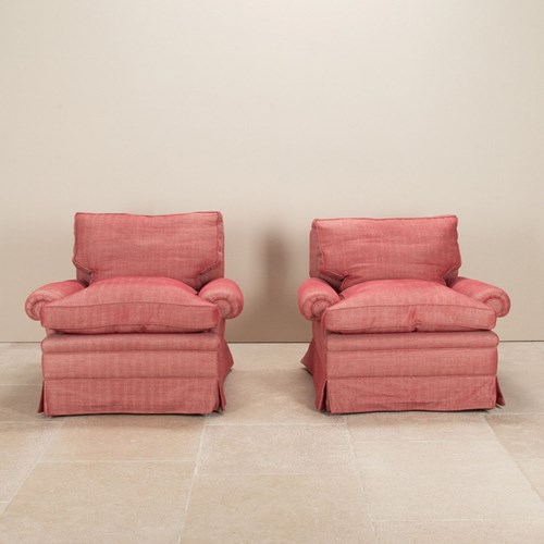 Pair Of Late 20Th Century English Colefax And Fowler Armchairs