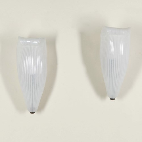 Pair Of Mid-Century Italian Venini Wall Lights