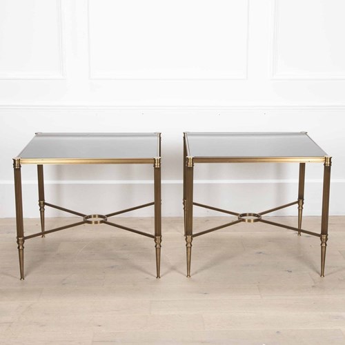 Pair Of Savoy Hotel Bronze Side Tables