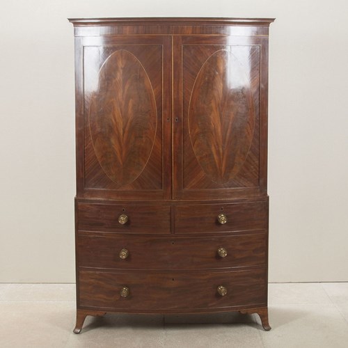 Regency Mahogany Linen Press