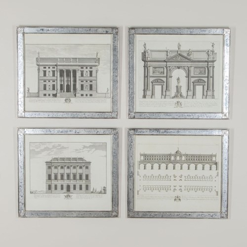 Set Of Four Early 18Th Century English Architectural Engravings