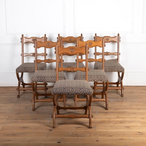 Set of Six 19th Century Revival Dining Chairs