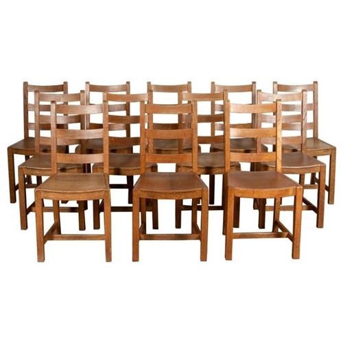 Set Of Twelve Heals Dining Chairs