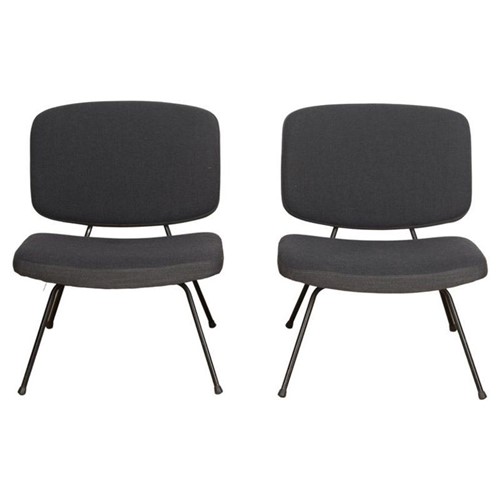 Pair of Low Chairs by Paulin and Thonet