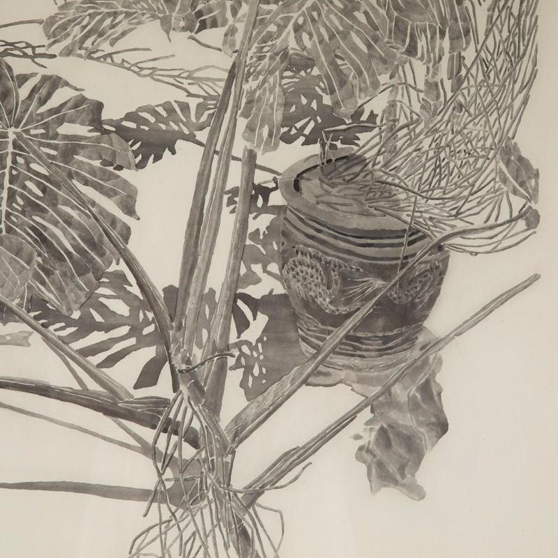 "Philodendron" Aquatint By Sam Szafran-lorfords-antiques-4-sam-szafran-philodendron-1626965653-279592-main-638153124635966963.jpeg