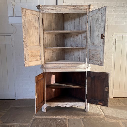 19Th Century Corner Cupboard