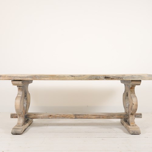 French Limed Oak Dining Table