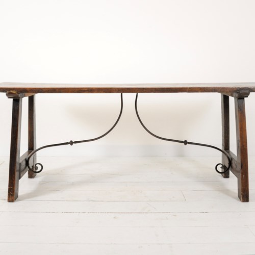 Italian Walnut Console Table