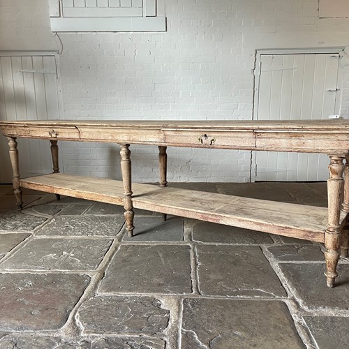 Oak Draper's Table - 3 Metres Long