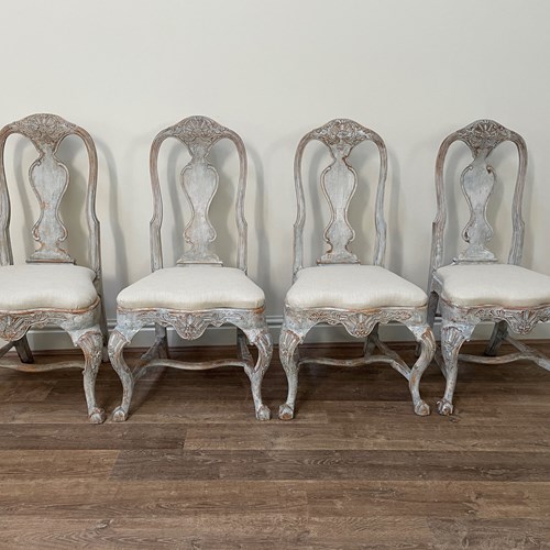 Set Of 4 Swedish Dining Chairs