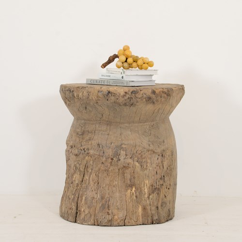 Side Table Carved Single Piece