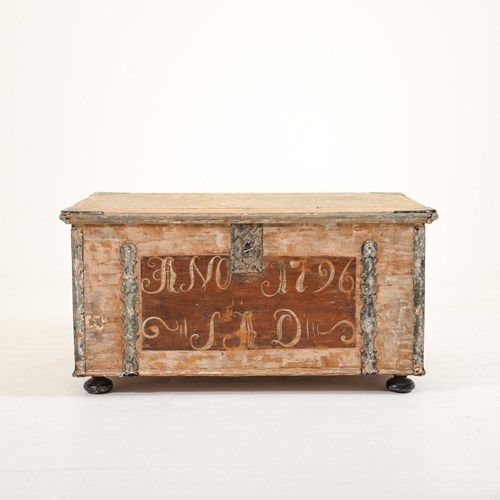 Swedish 18Th Century Marriage Chest