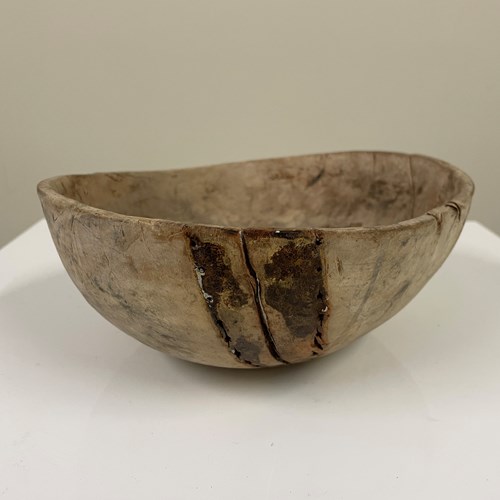 Swedish 17Th Century Pine Bowl