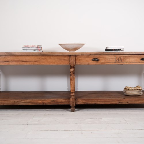 French Walnut Draper's Table