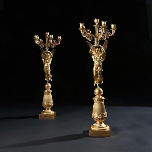Pair of Gilt-bronze Candelabra by Thomire