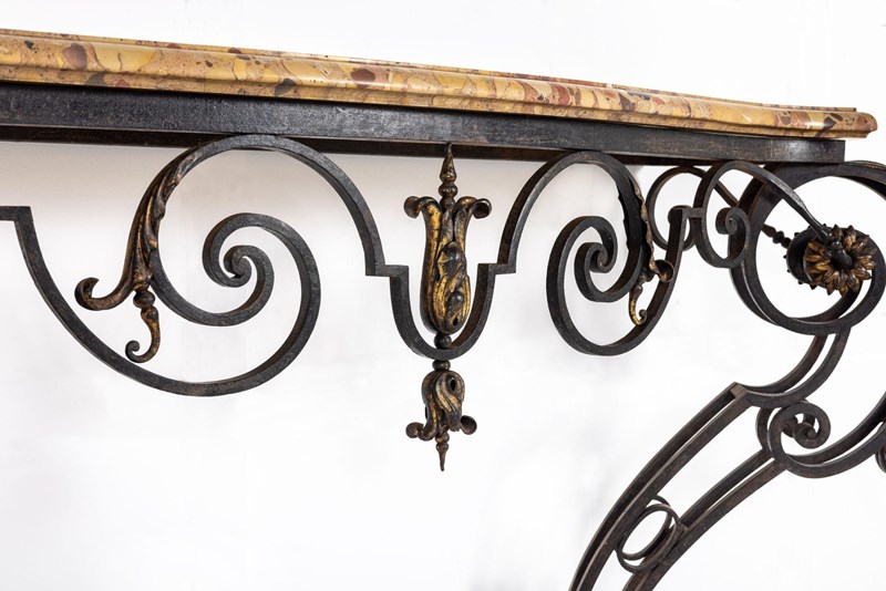 19Th Century French Wrought Iron And Parcel Gilt Breche D Alep Marble Top Consol-loveday-4-large-2-main-638312335756394113.jpg