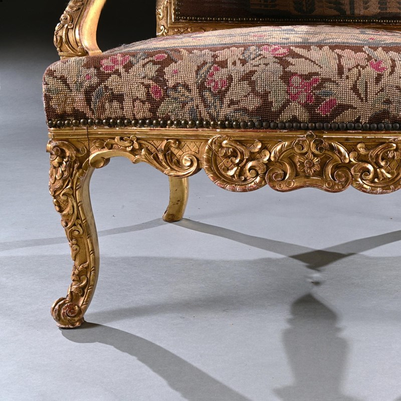 Fine 18Th Century French Regence Period Giltwood Armchair Fauteuil-loveday-6-large-2-main-638102572126177315.jpg