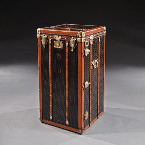 Goyard Trunk A Rare Early 20Th Century Steamer Or Wardrobe Trunk By Goyard 