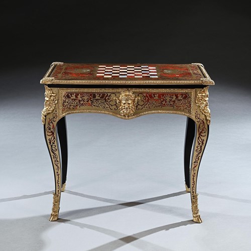 An Exceptional George Iv Period Boulle Games Table Attributed To Thomas Parker